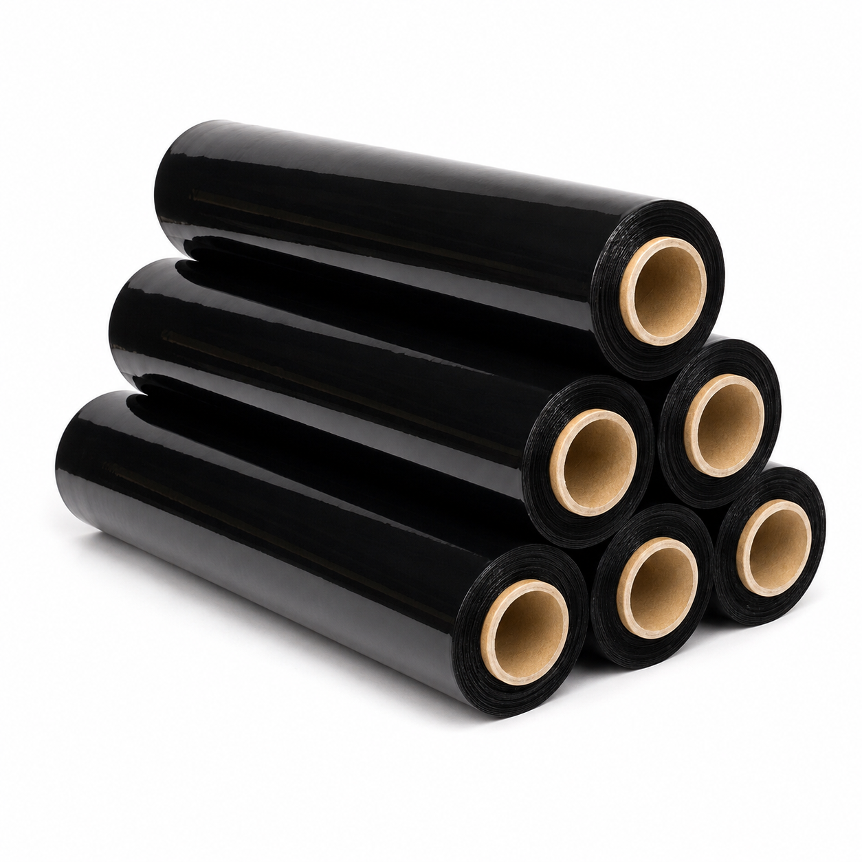 Caja de film estirable negro 23 micras (6 rollos de 500 mm × 200 m)
