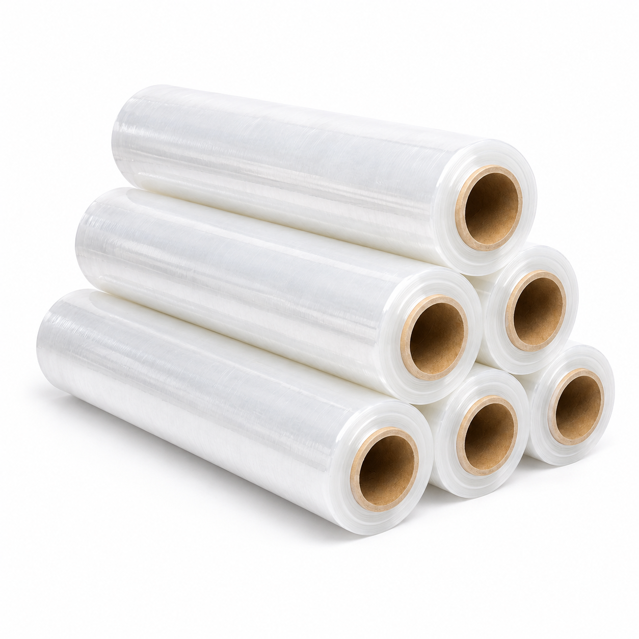 Caja de film estirable transparente 23 micras (6 rollos de 500 mm × 200 m)